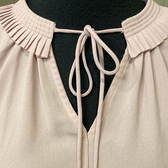 NWT Current Air Large Tunic Top Pleated Neck/Sleeves Relaxed Drawstring Neck - Picture 2 of 6